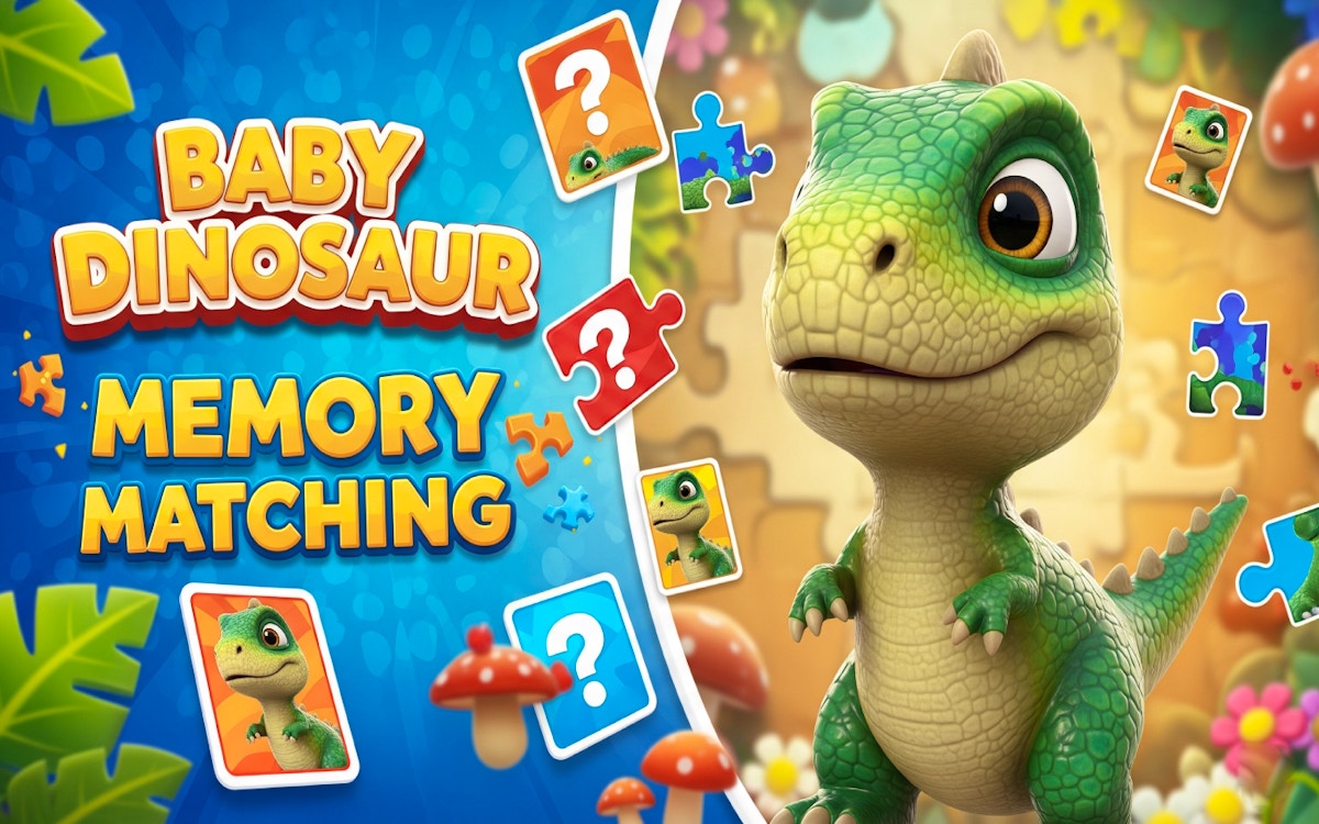 Baby Dinosaur Memory Matching