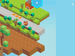 Blocky Road Runner Game 2D