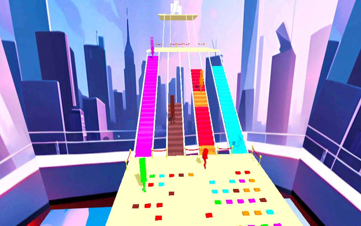 Crazy Bridge Rush Build Stash and Run