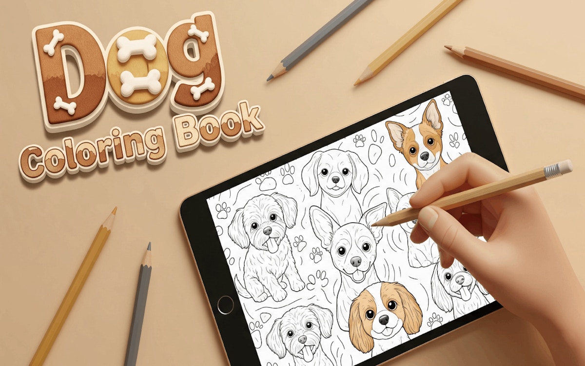 Dog Coloring Book