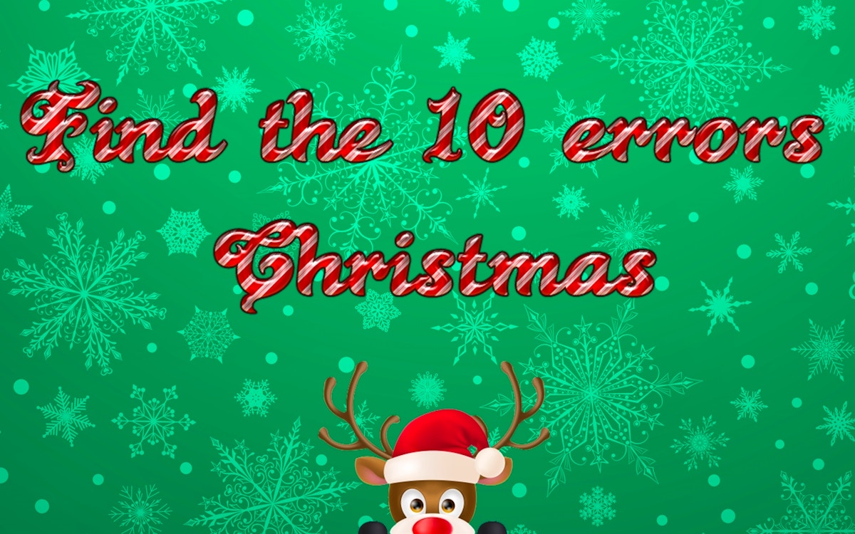 Find 10 errors - CHRISTMAS