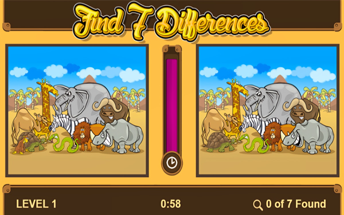 Find 7 Differences Game