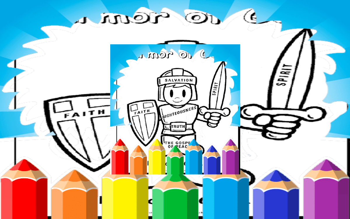 Free Coloring Pages For Armor Of God