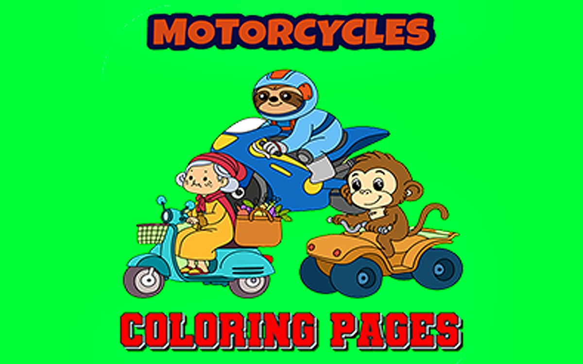 Motorcycle Coloring Pages