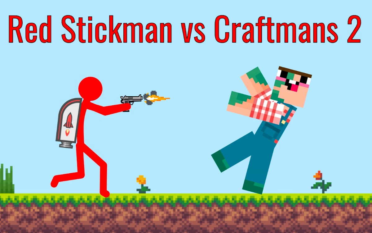 Red Stickman vs Craftmans 2