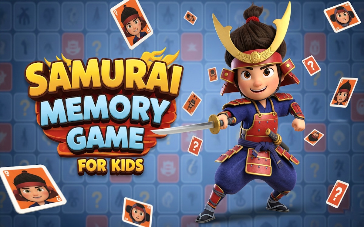 Samurai Memory Game for Kids